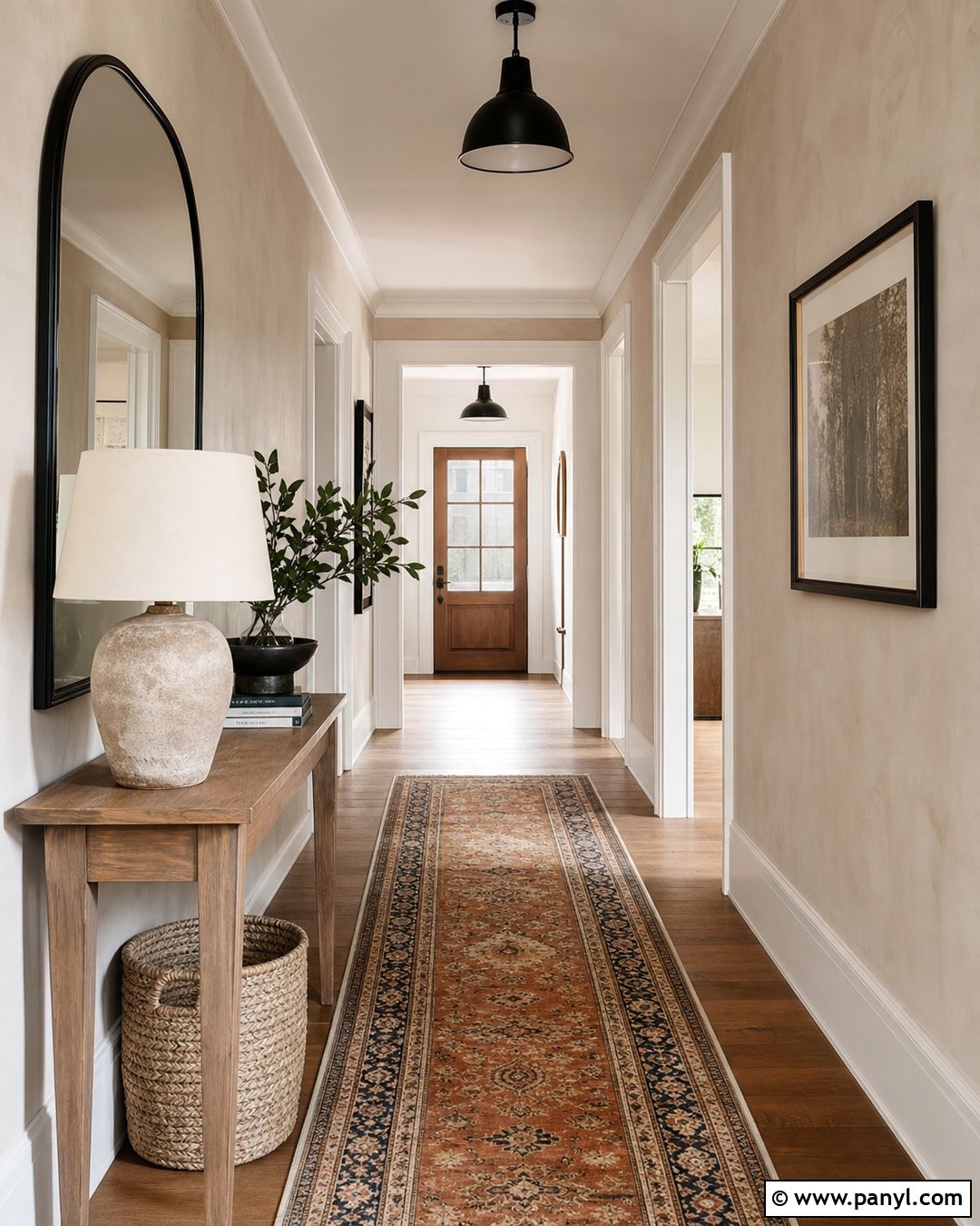 Neutral Limewash Hallway - 35 Line Wash Walls