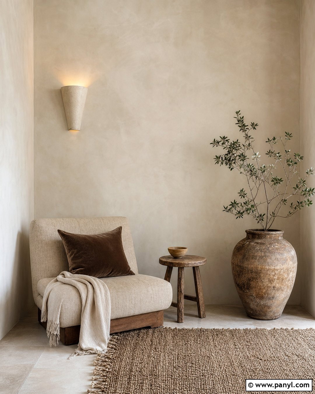 Neutral Limewash Wall Corner - 20 Neutral Color Wall Corner Ideas