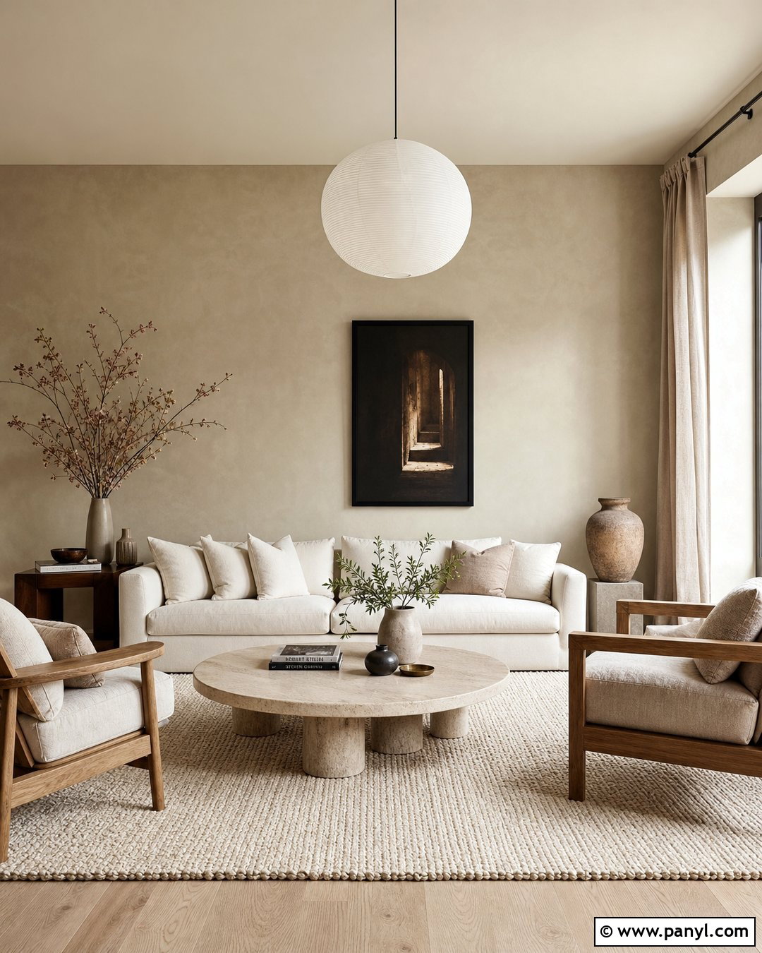 Neutral Limewash Wall Paint - 30 Modern Wall Paint Ideas