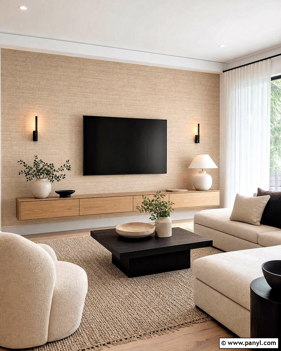 20 TV Wall Wallpaper Ideas for a Sleek Entertainment Space