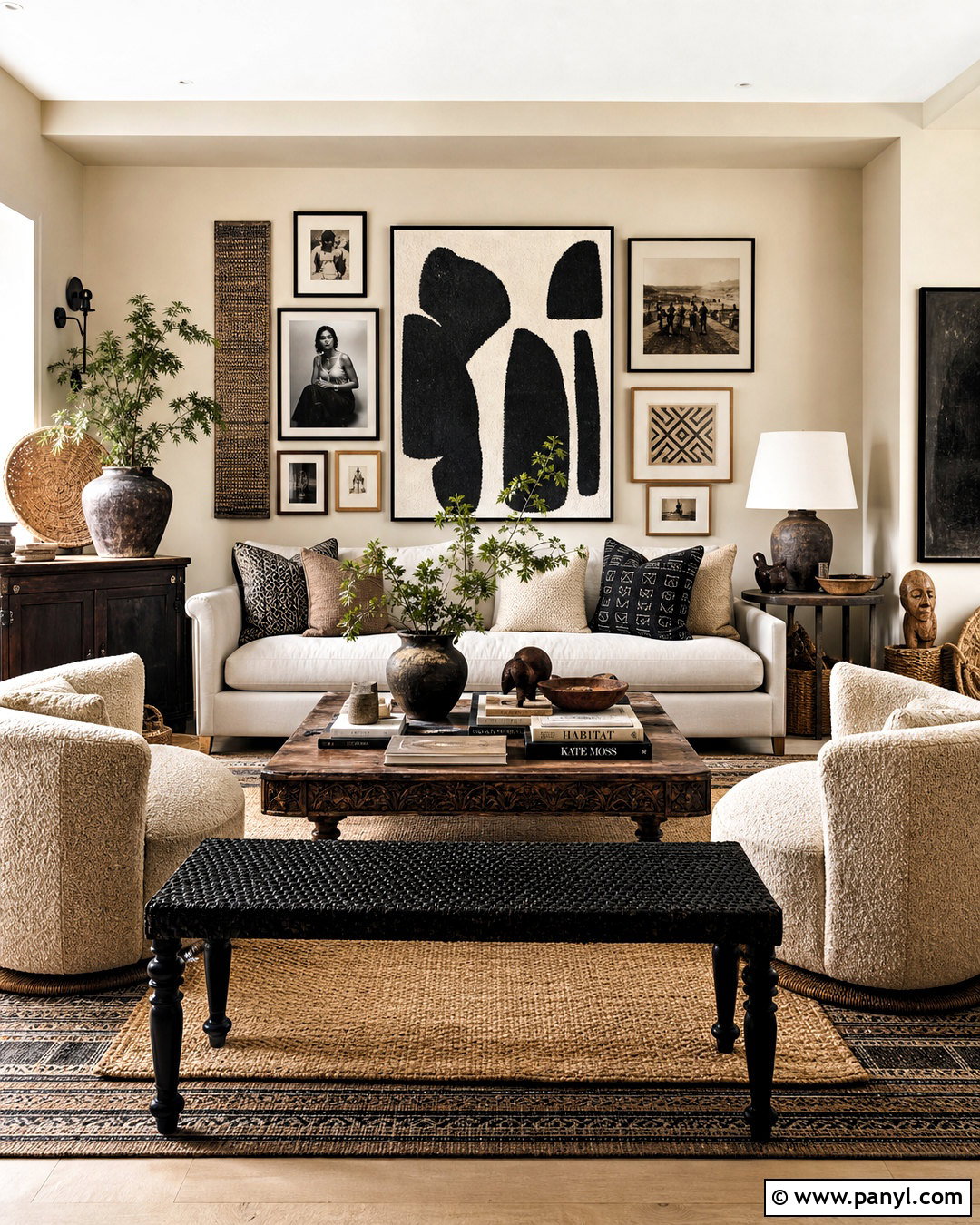 Neutral Maximalist Living Room - 20 interior design maximalist ideas
