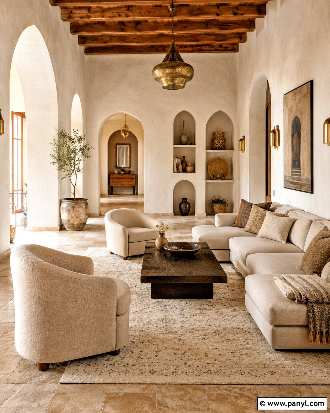 Neutral Moroccan House - 20 morocco house ideas