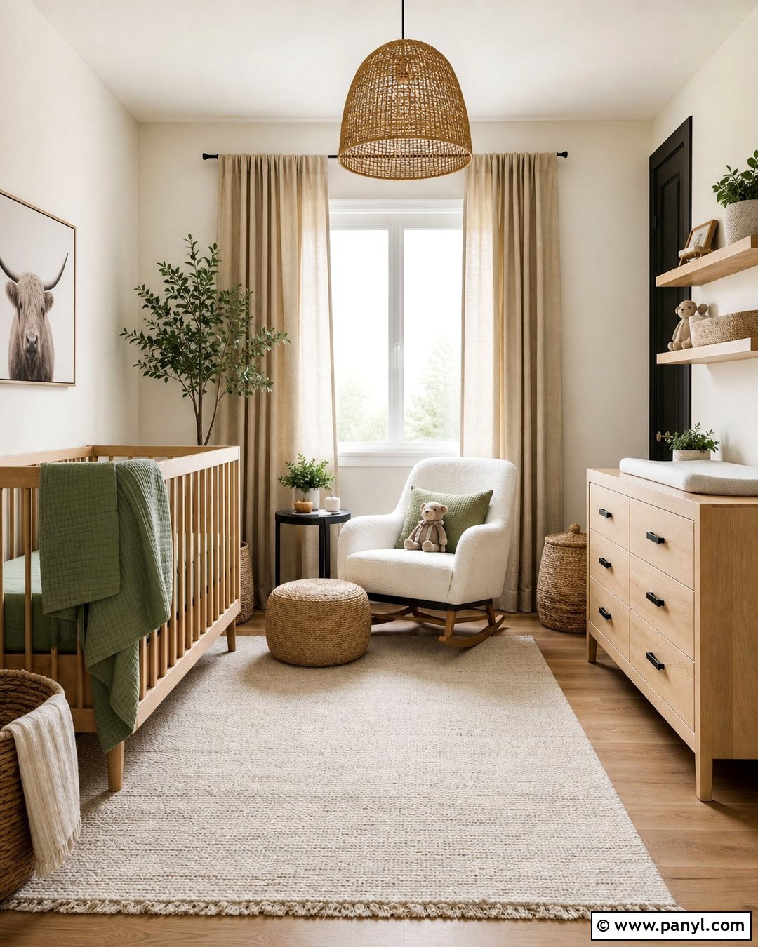 Neutral Nursery With White Walls And Black Baseboards - 20 White Walls Black Baseboards
