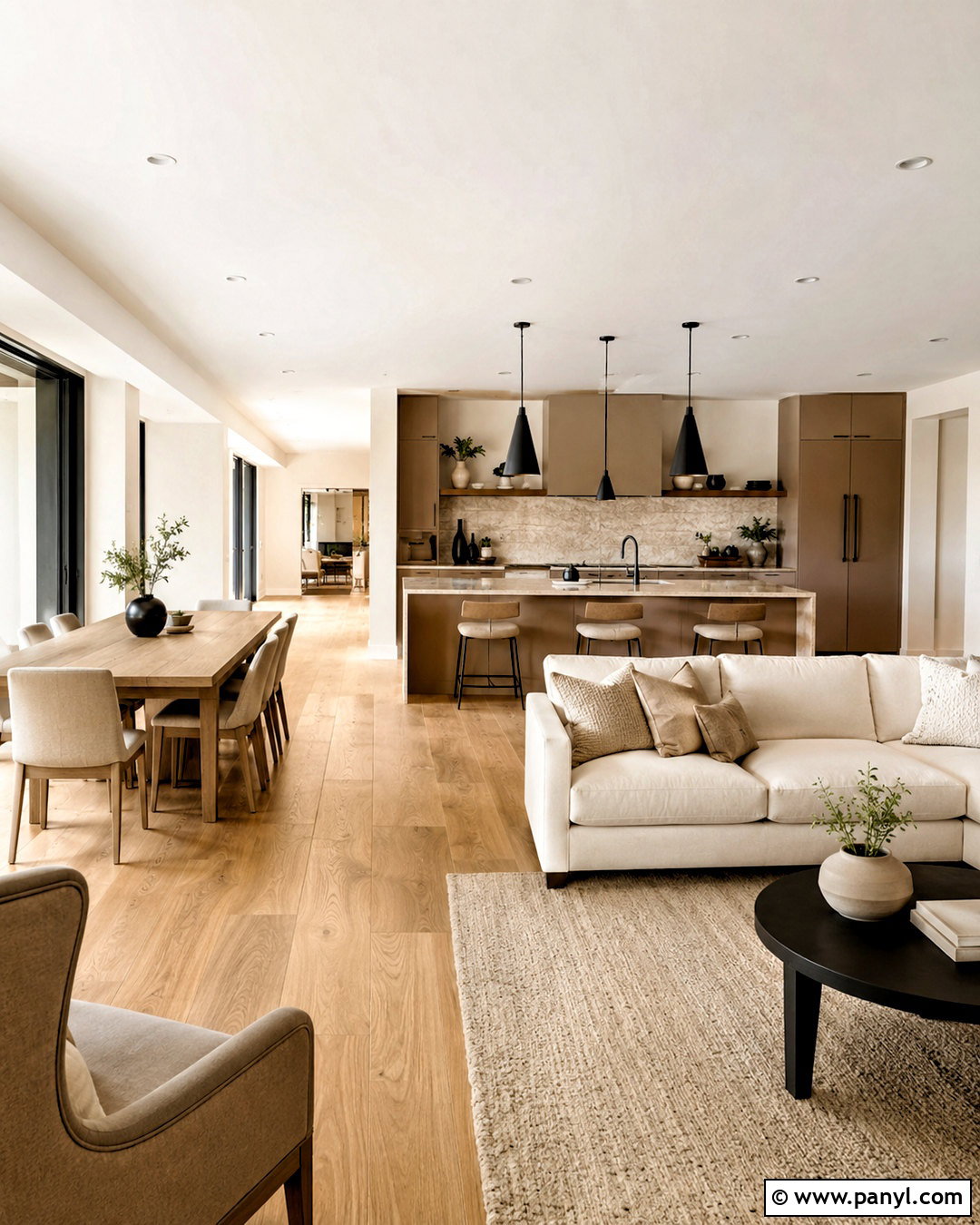 Neutral Open Concept Home - 20 neutral home ideas