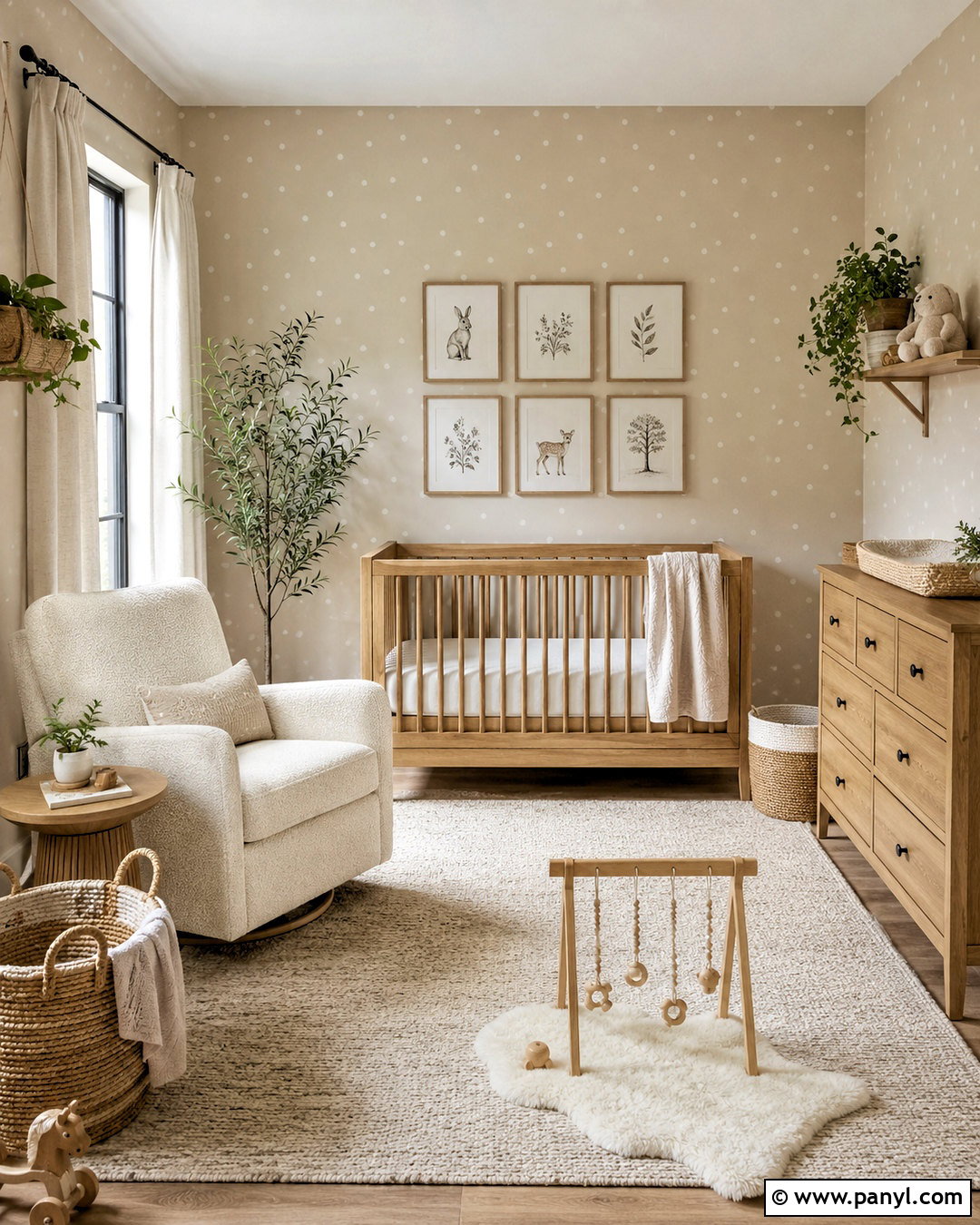 Neutral Polka Dot Nursery - 20 polka dot room ideas