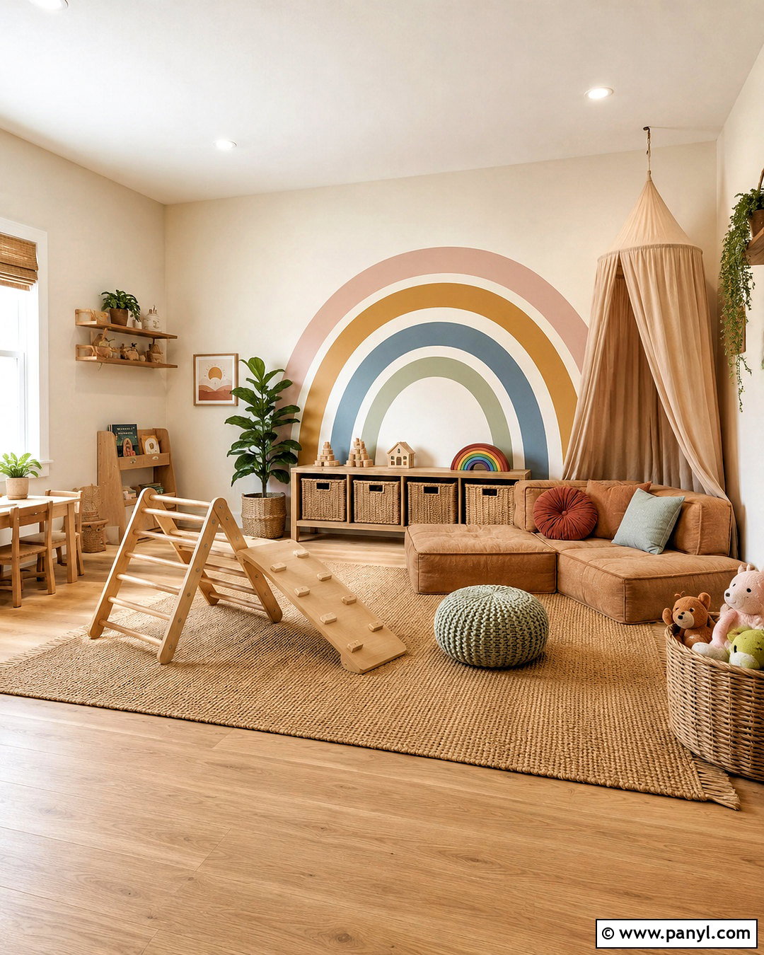 Neutral Rainbow Playroom - 20 rainbow playroom ideas