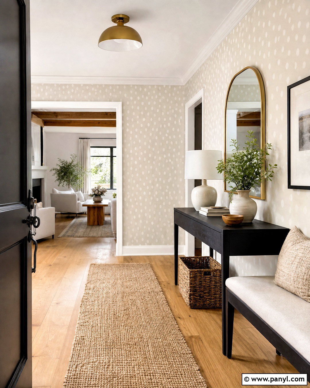 Neutral Spot Wallpaper Entryway - 20 spot wallpaper ideas