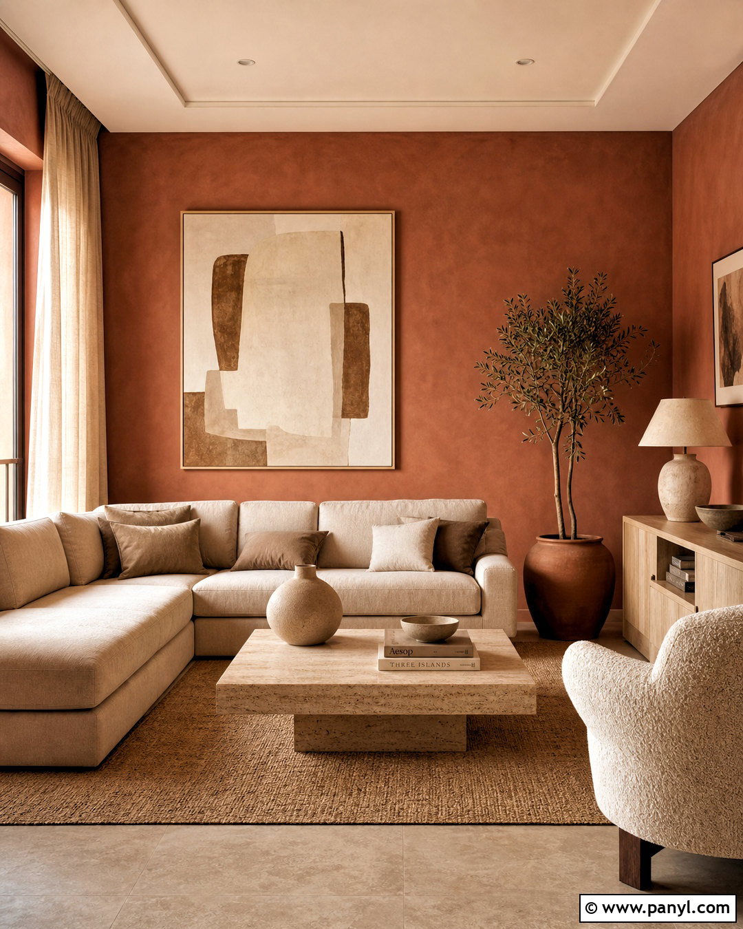 Neutral Terra Cotta Living Room - 20 terra cotta living room ideas