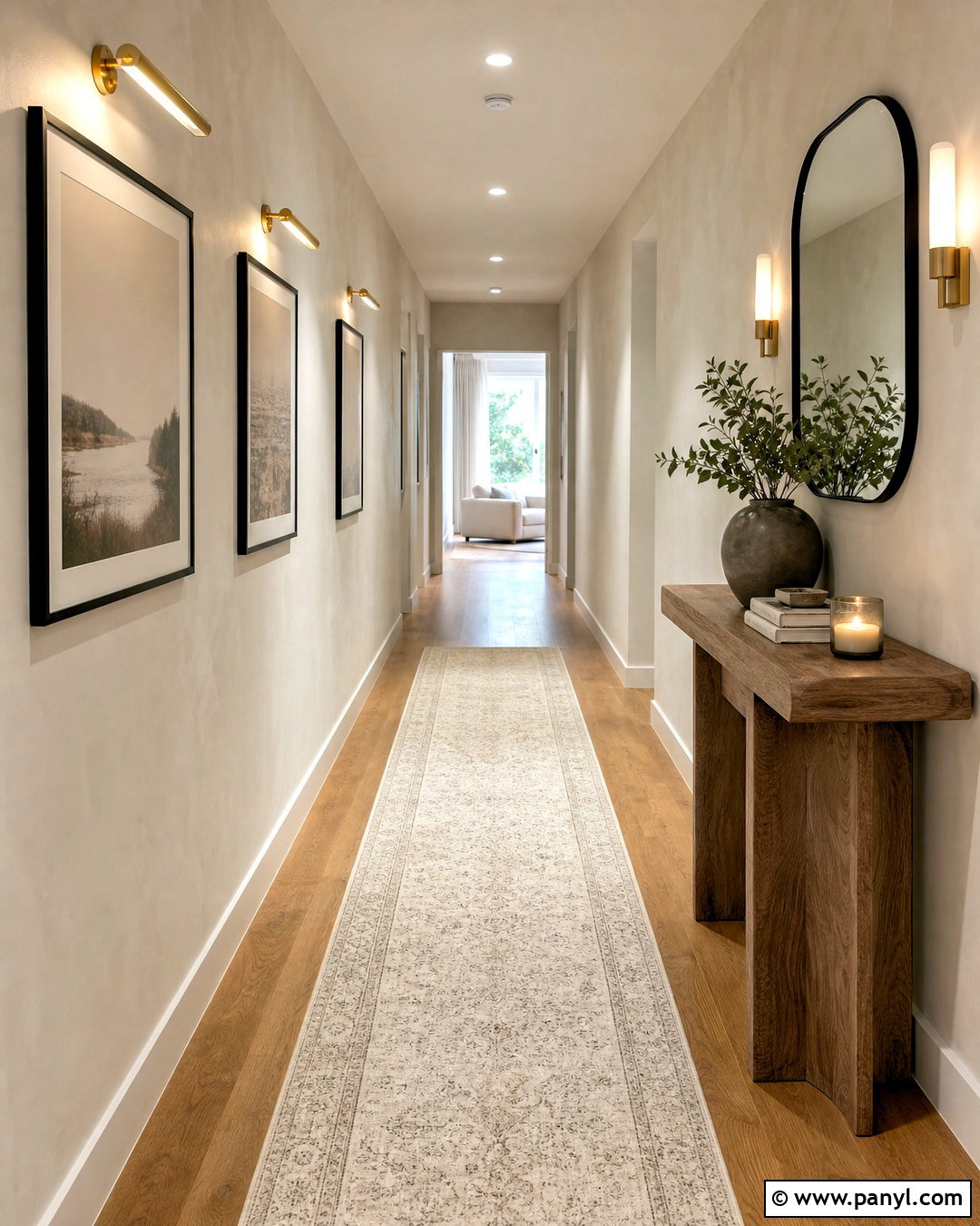 Neutral Textured Hallway - 20 neutral interior design ideas