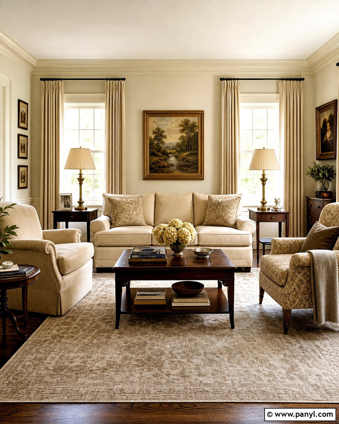 Neutral Traditional Sitting Room - 20 neutral interior design ideas