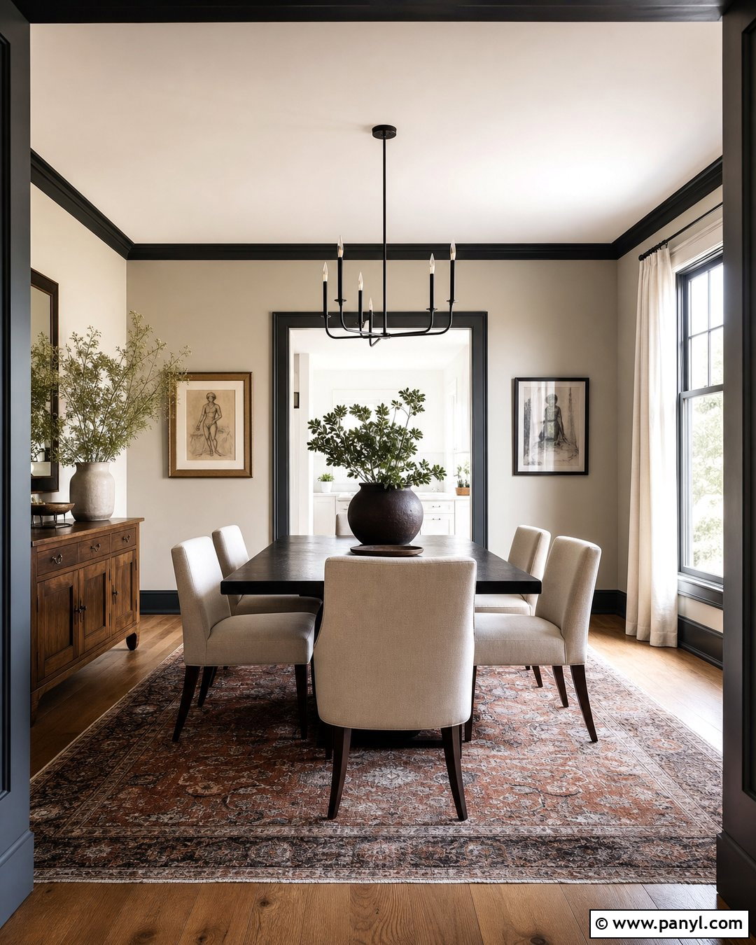 Neutral Walls With Dark Trim - 30 neutral walls