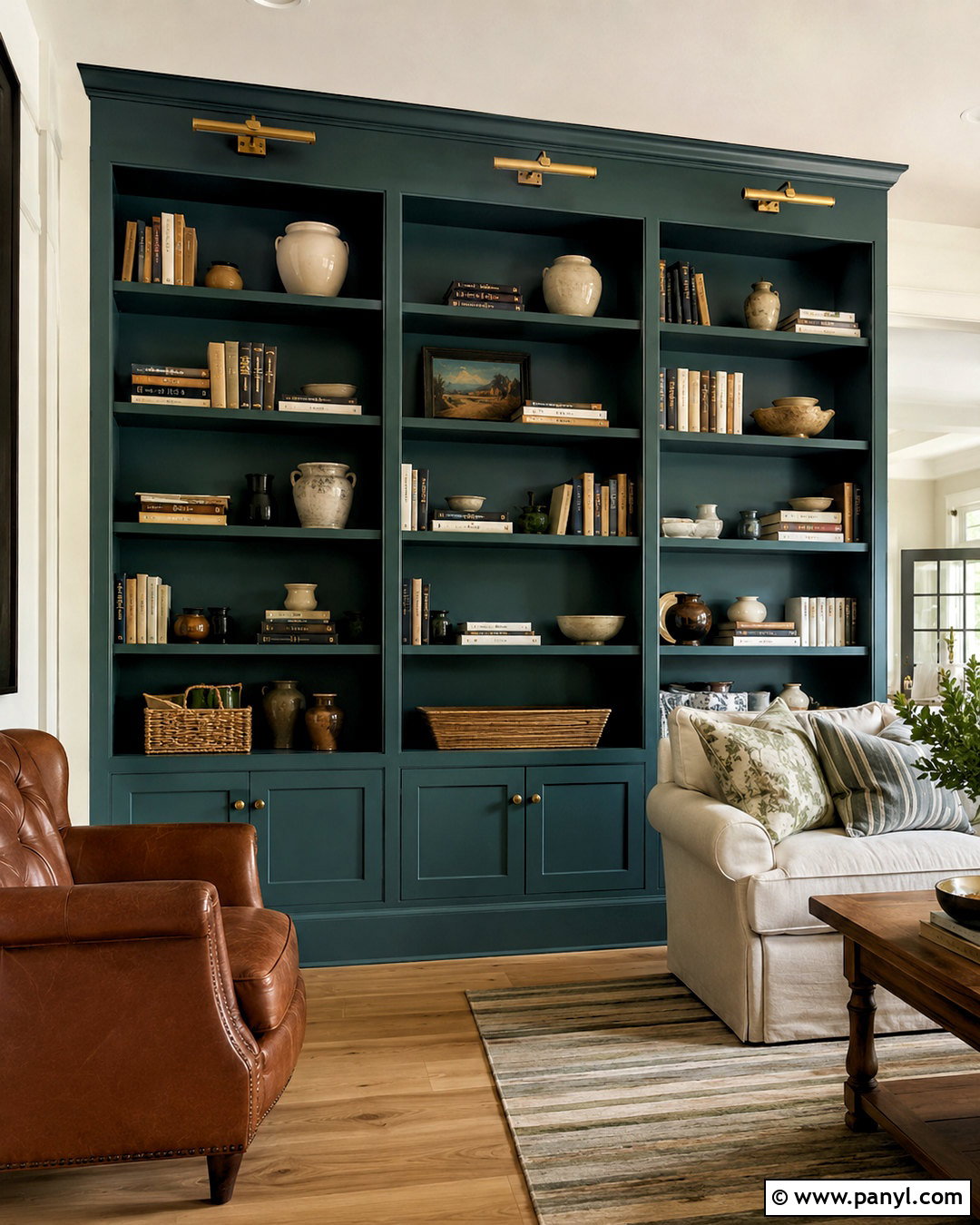 Newburg Green Built-In Bookshelves - 20 newburg green benjamin moore ideas