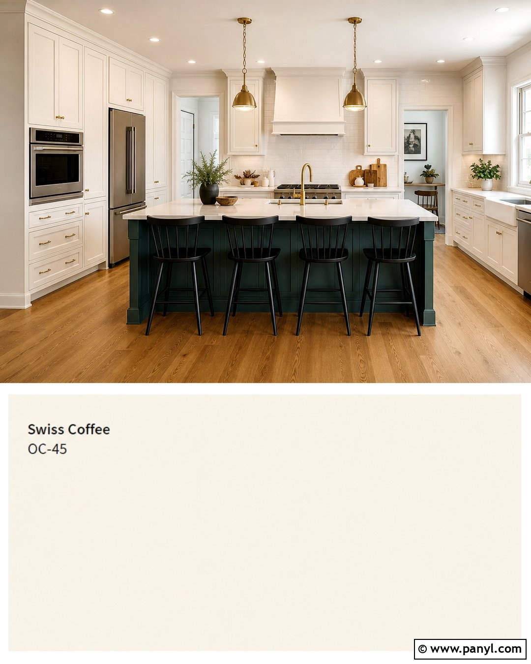 Newburg Green With Swiss Coffee - 45 swiss coffee coordinating colors
