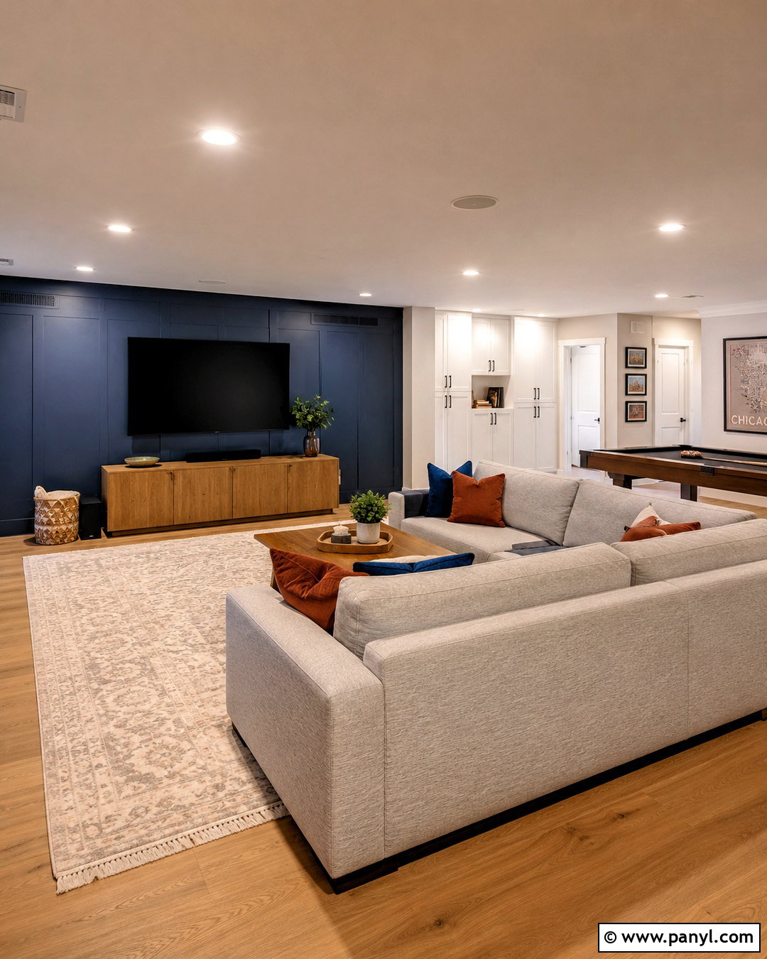 Newburyport Blue Basement Family Room - 20 newburyport blue benjamin moore ideas