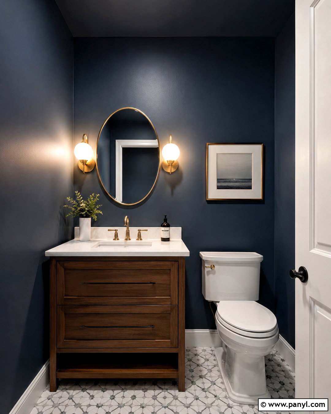 Newburyport Blue Powder Room - 20 newburyport blue benjamin moore ideas