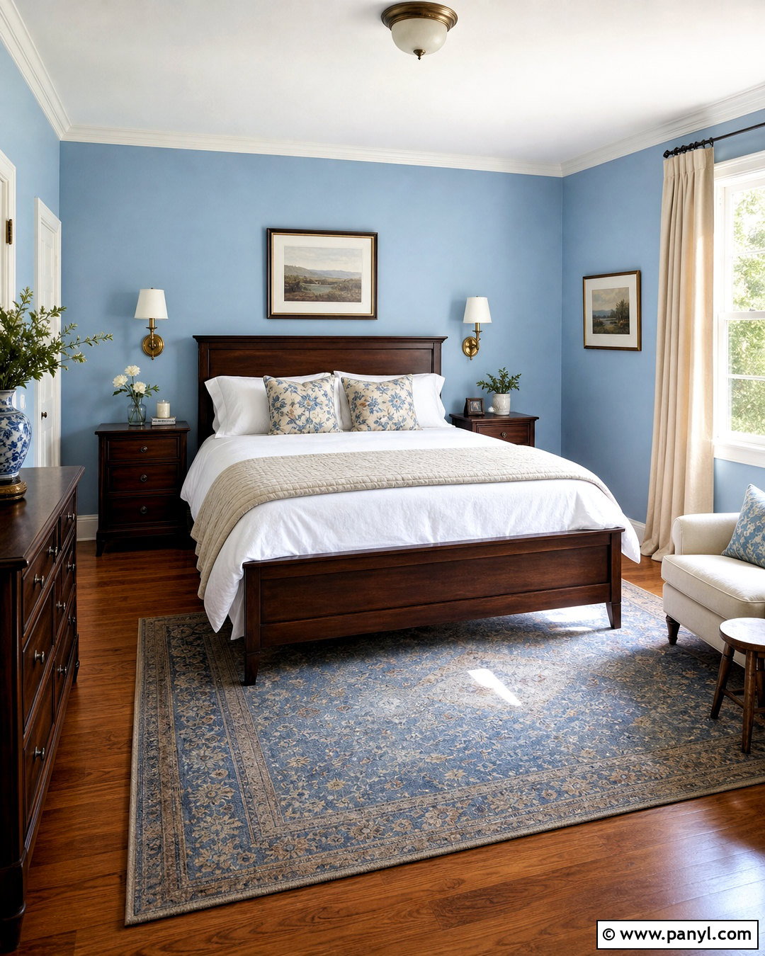 Niebla Azul Light Blue Guest Room - 20 sherwin williams light blue ideas