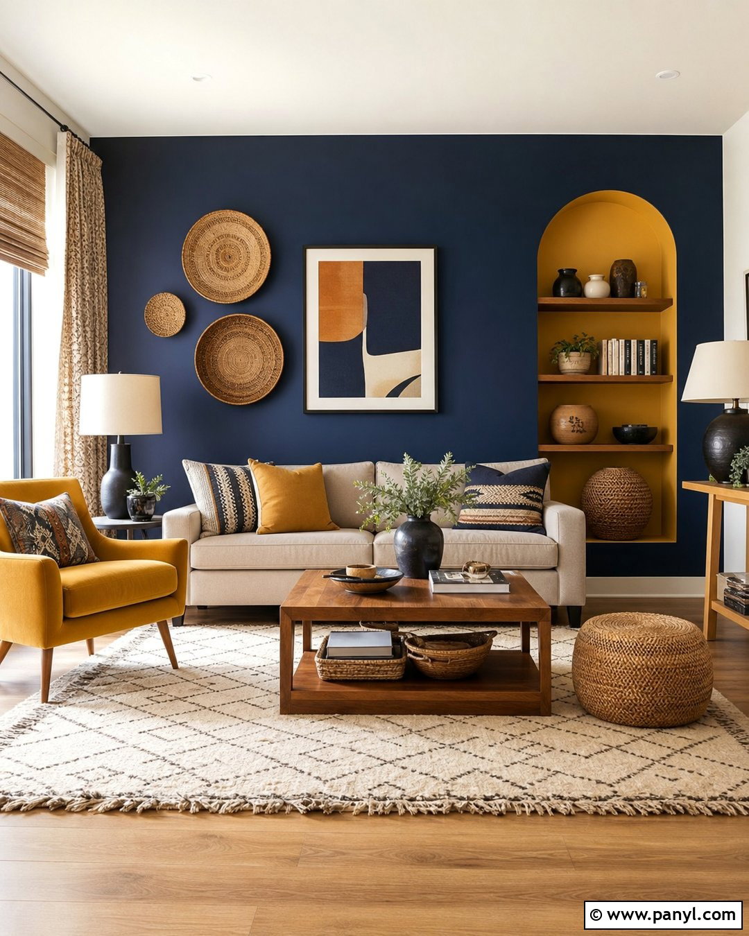 Nippon Paint Mustard And Indigo Living Room - 30 Nippon Paint Wall Colour Living Rooms