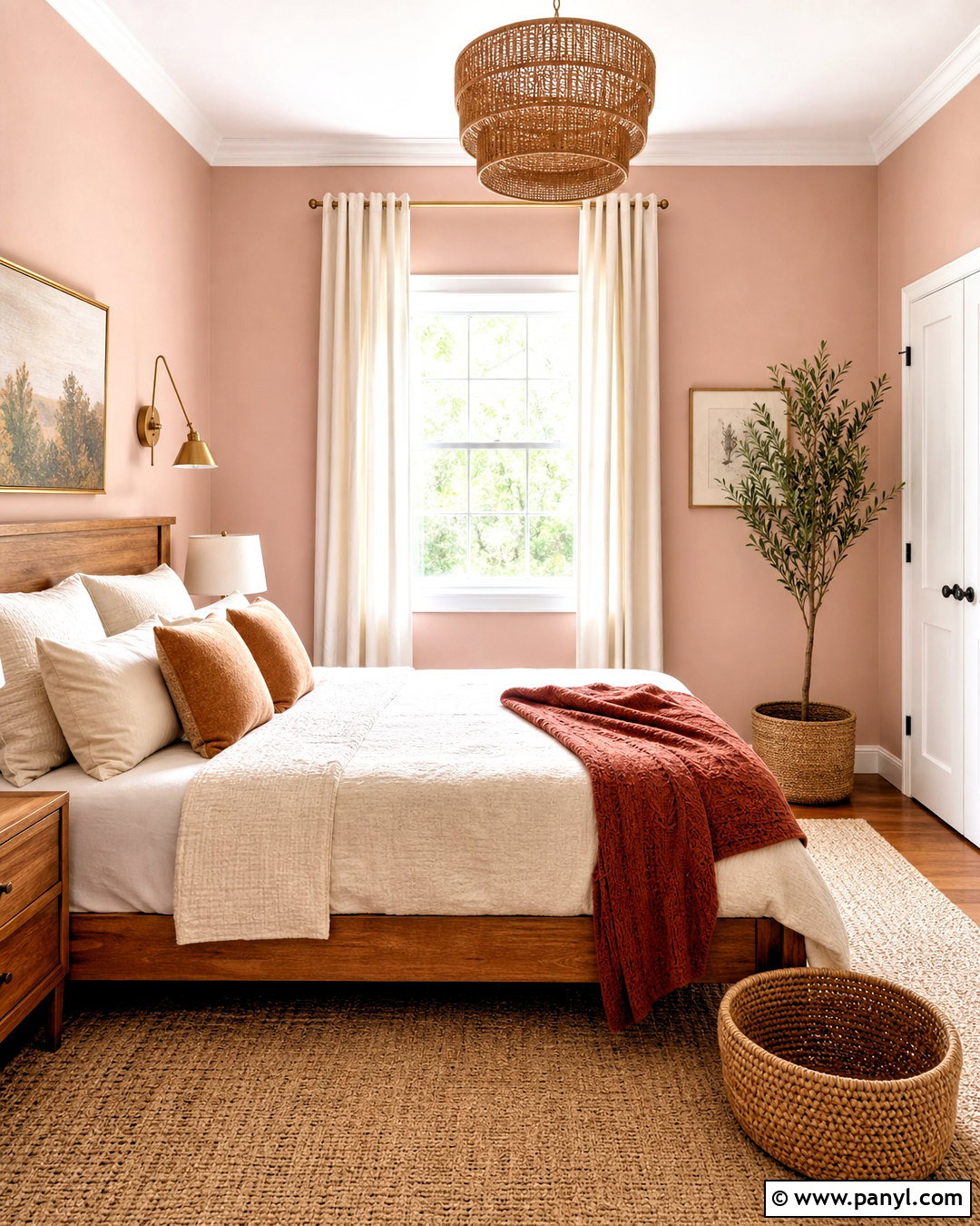 North-Facing Bedroom With Light Pink Walls - 20 light pink bedroom walls