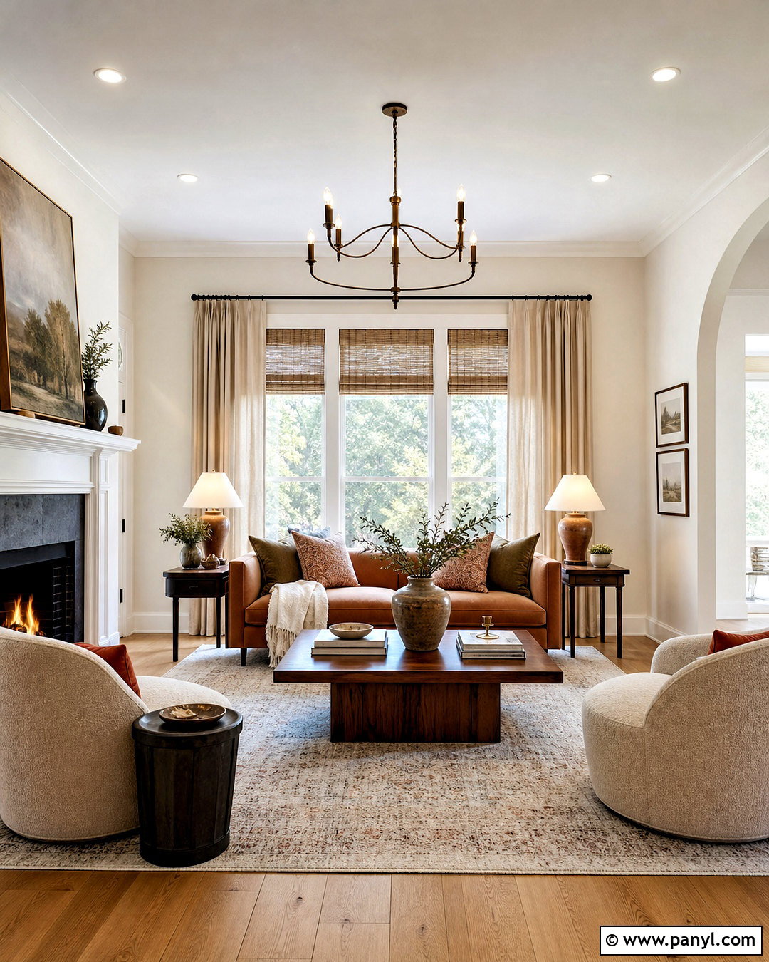 North-Facing Swiss Coffee Living Room - 20 swiss coffee benjamin moore living rooms