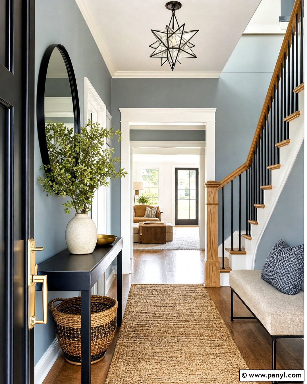 North Star Entryway With Black Accents - 20 north star sherwin williams ideas