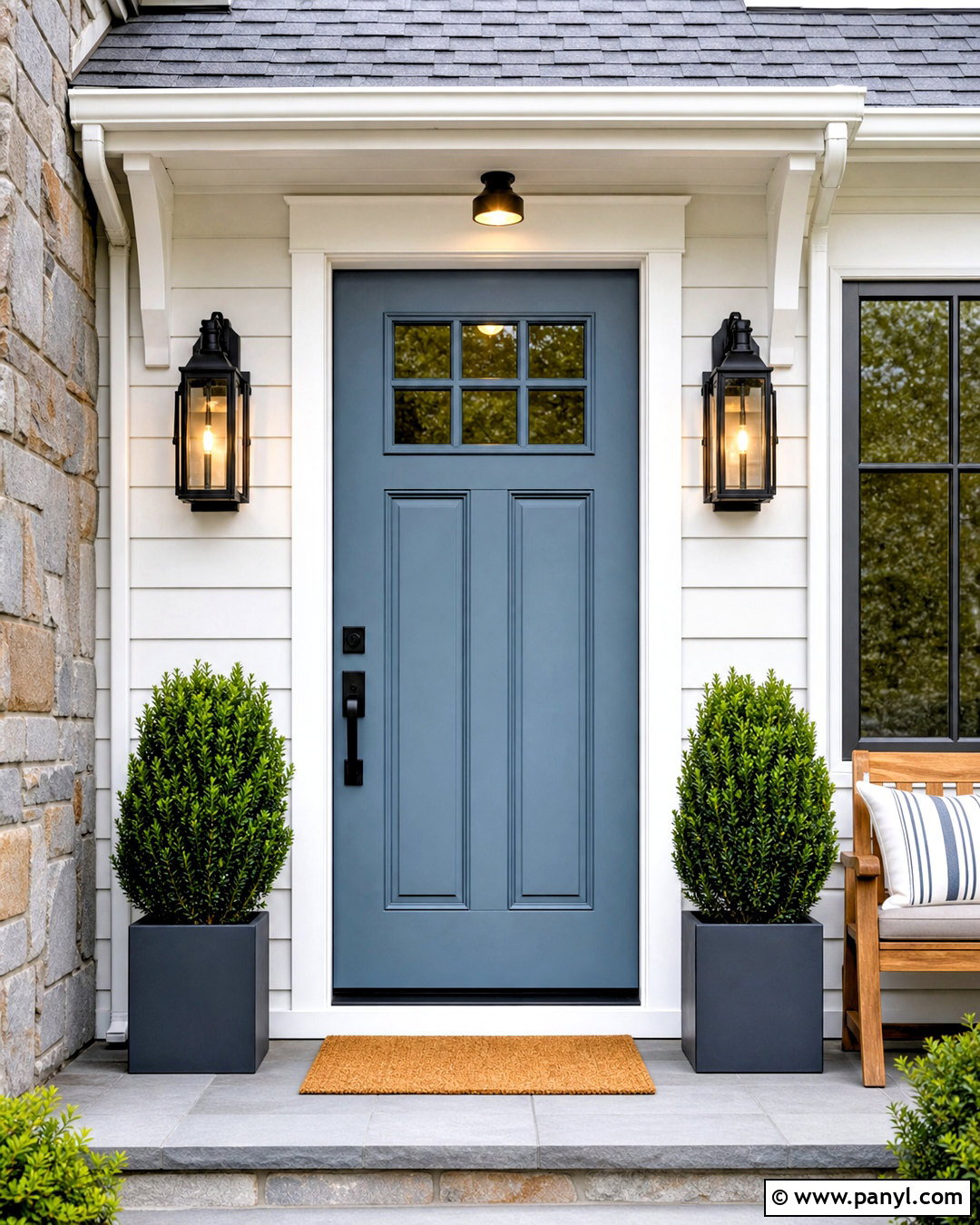 North Star Front Door With White Siding - 20 north star sherwin williams ideas