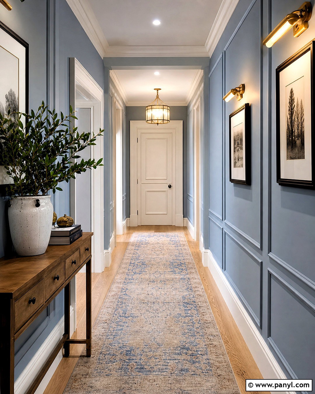North Star Hallway With Picture Molding - 20 north star sherwin williams ideas