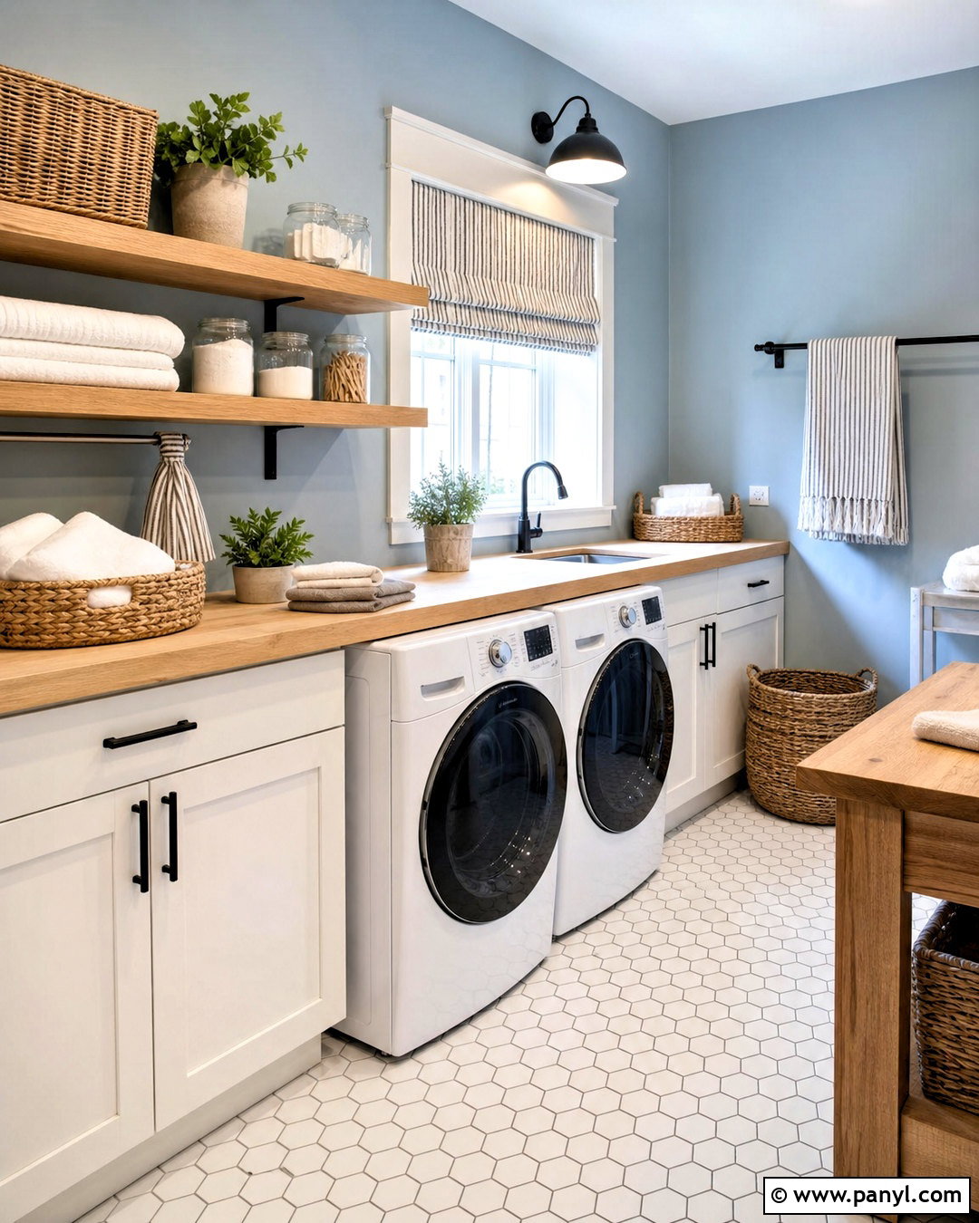 North Star Laundry Room With Natural Wood - 20 north star sherwin williams ideas