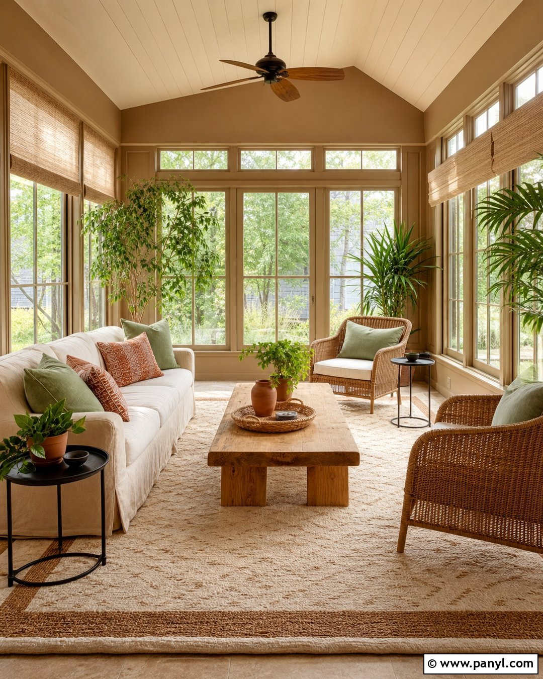 Nude Tan Sunroom - 30 Nude Wall Color Ideas