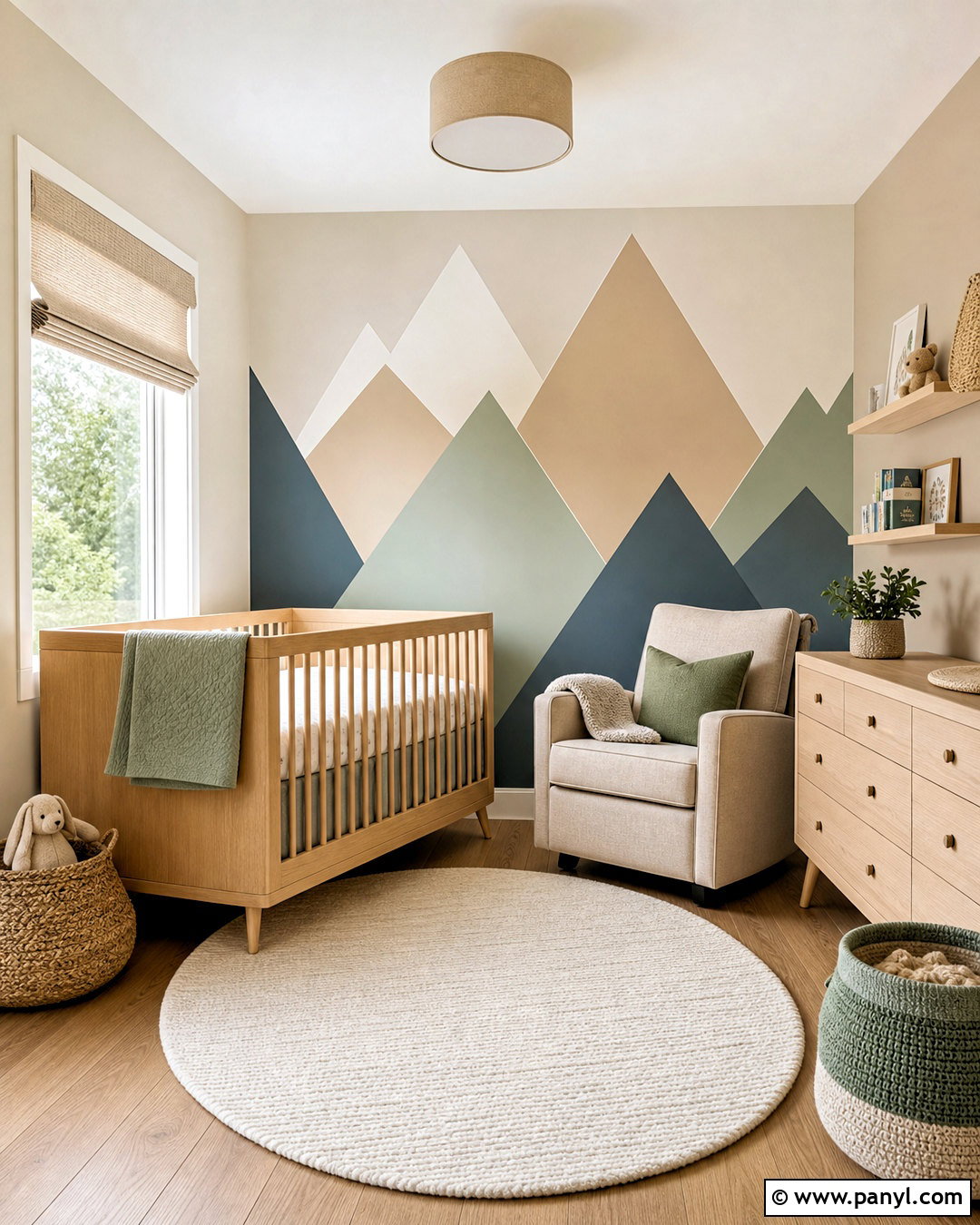 Nursery Geometric Accent Wall - 20 geometric accent wall ideas