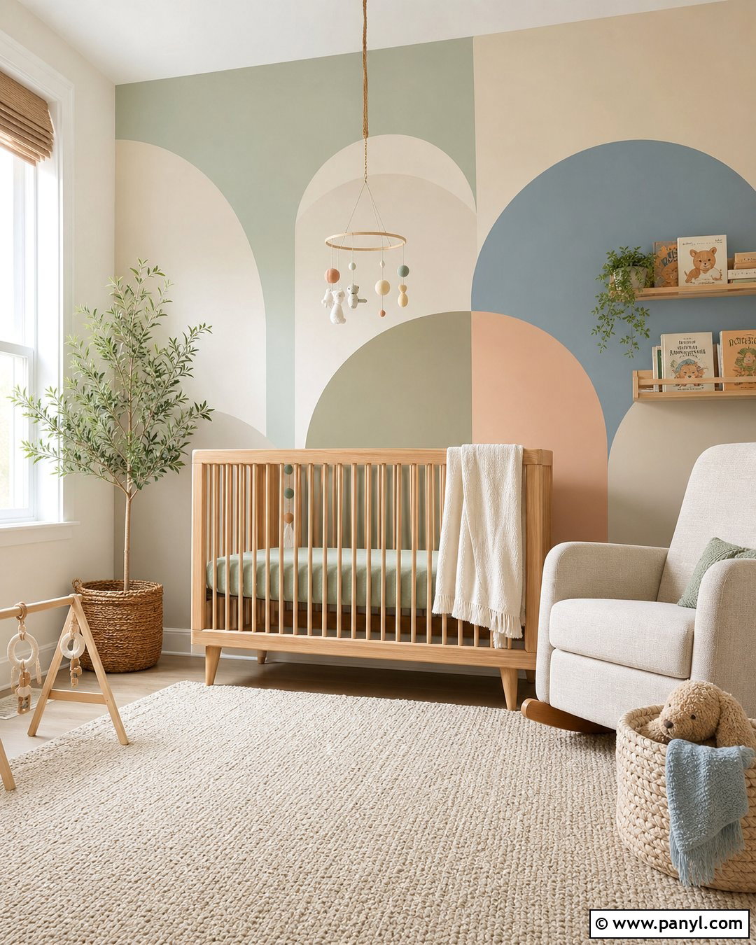 Nursery Geometric Wall Pattern - 35 geometric wall paint patterns