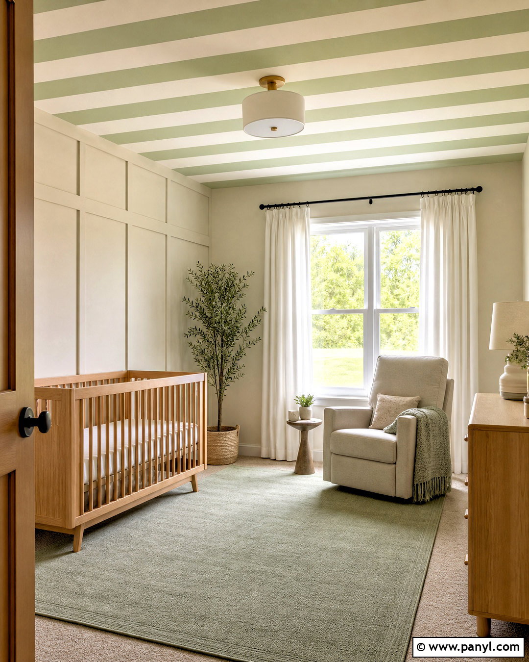 Nursery Striped Ceiling - 20 striped ceiling ideas