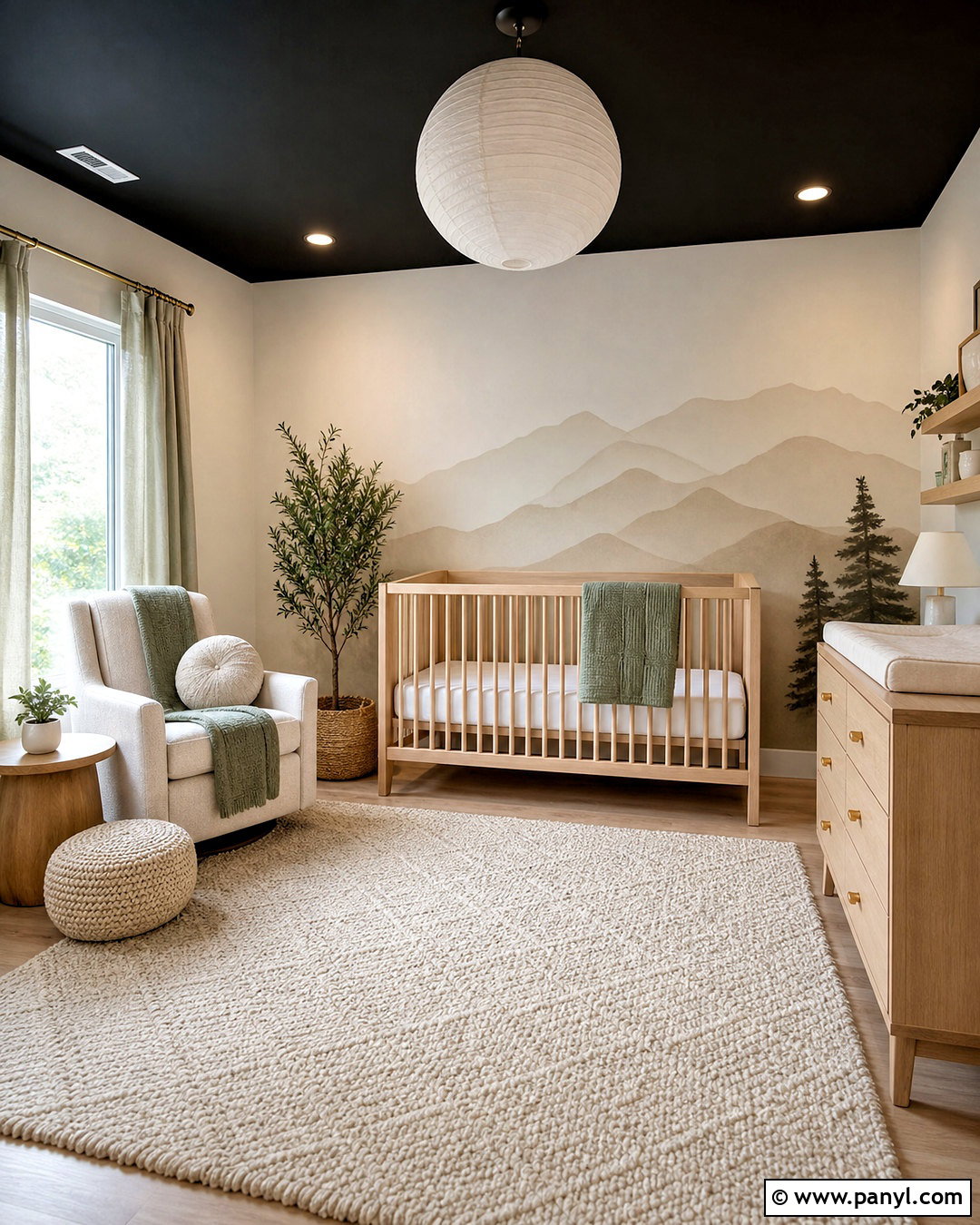 Nursery With Black Ceiling And White Walls - 20 black ceiling white walls