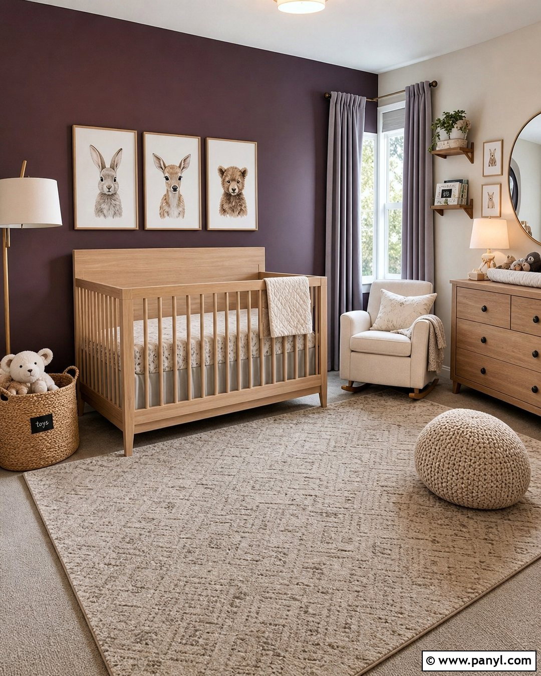 Nursery With Dark Purple Walls - 35 Dark Purple Walls