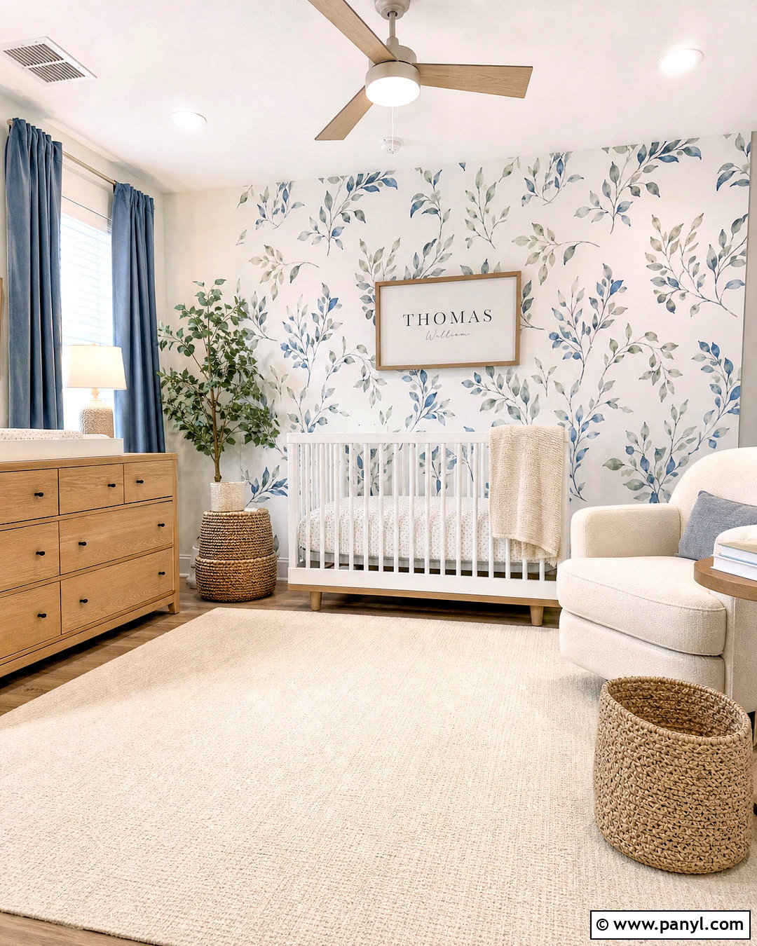 Nursery With Wallpaper - 20 simple nursery ideas