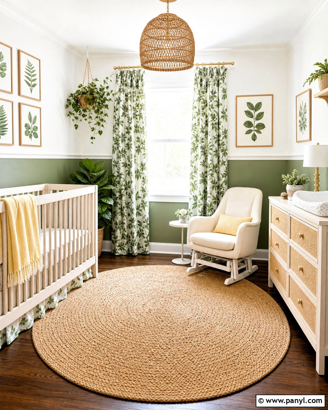 Nurture Green Botanical Nursery - 20 sherwin williams green nursery ideas