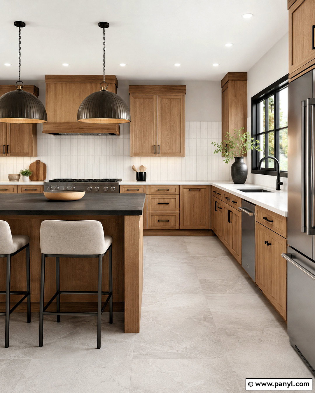 Oak Cabinets With Black Hardware - 20 oak cabinet kitchen ideas