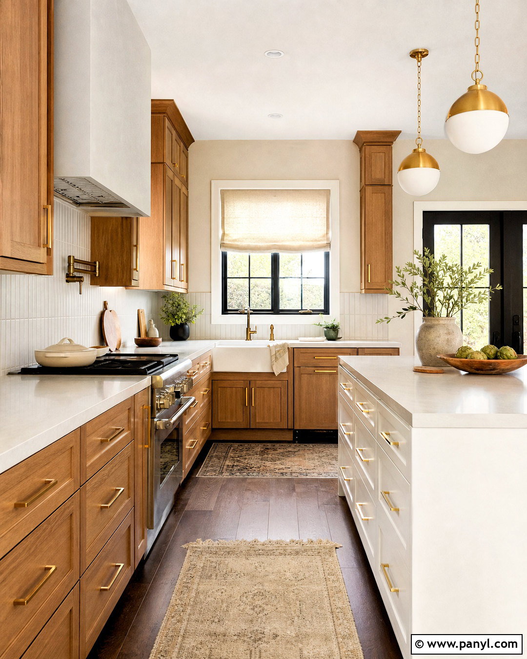 Oak Cabinets With Brushed Brass Hardware - 20 updated kitchen with oak cabinets