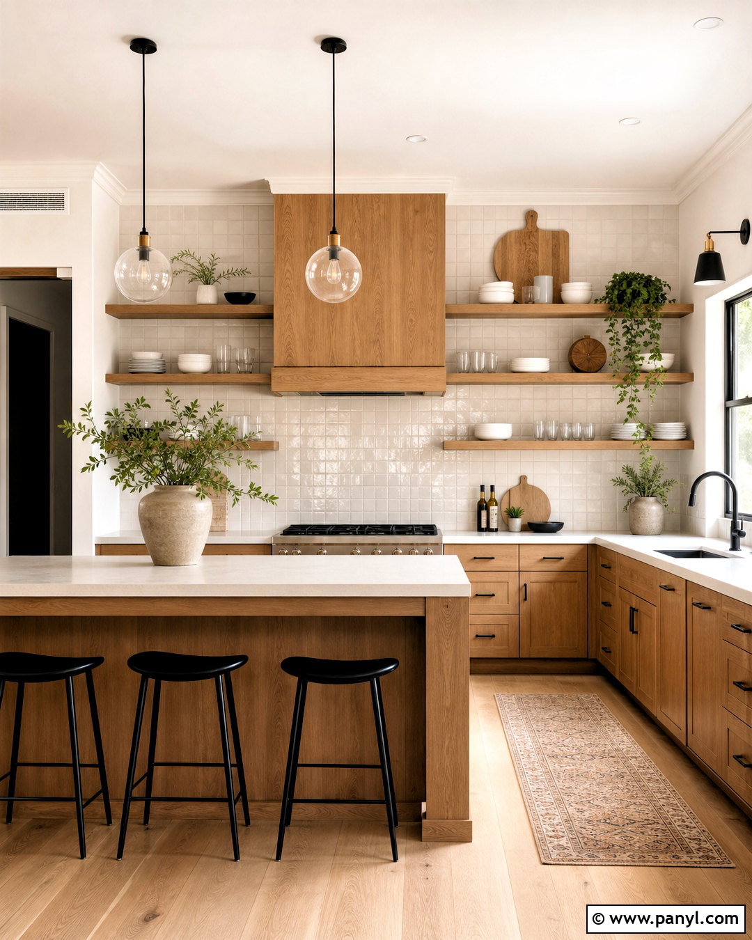 Oak Cabinets With Open Shelving - 20 updated kitchen with oak cabinets