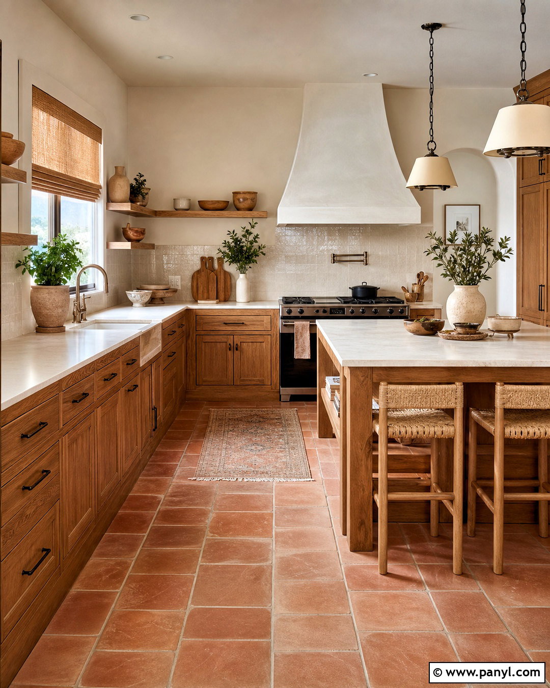 Oak Cabinets With Terracotta Flooring - 20 updated kitchen with oak cabinets
