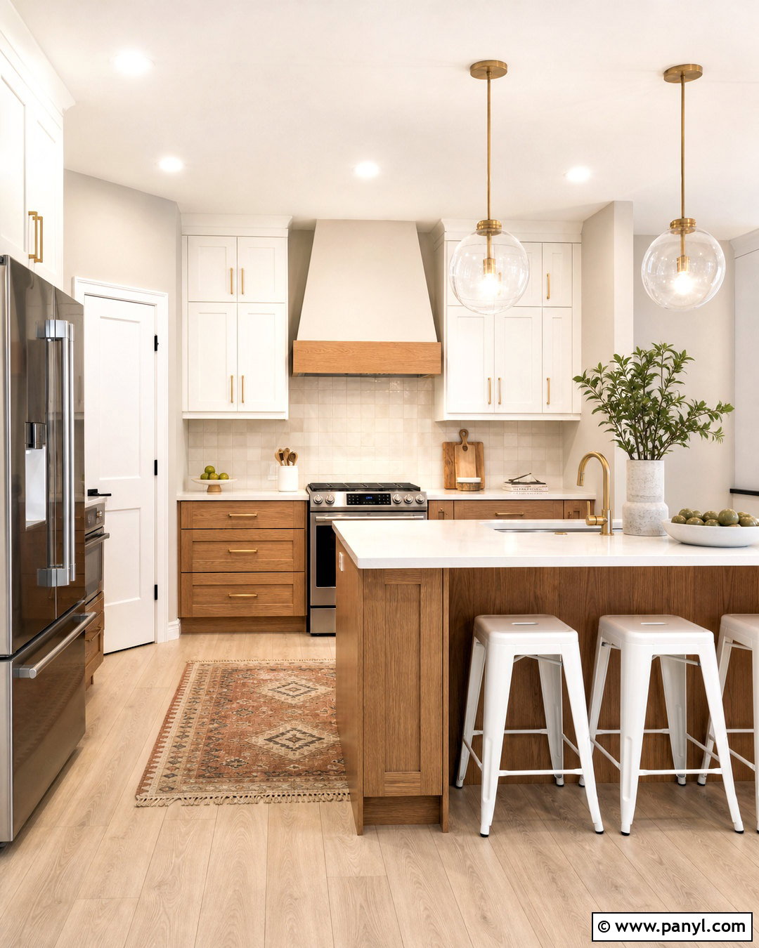 Oak Cabinets With White Upper Cabinets - 20 updated kitchen with oak cabinets