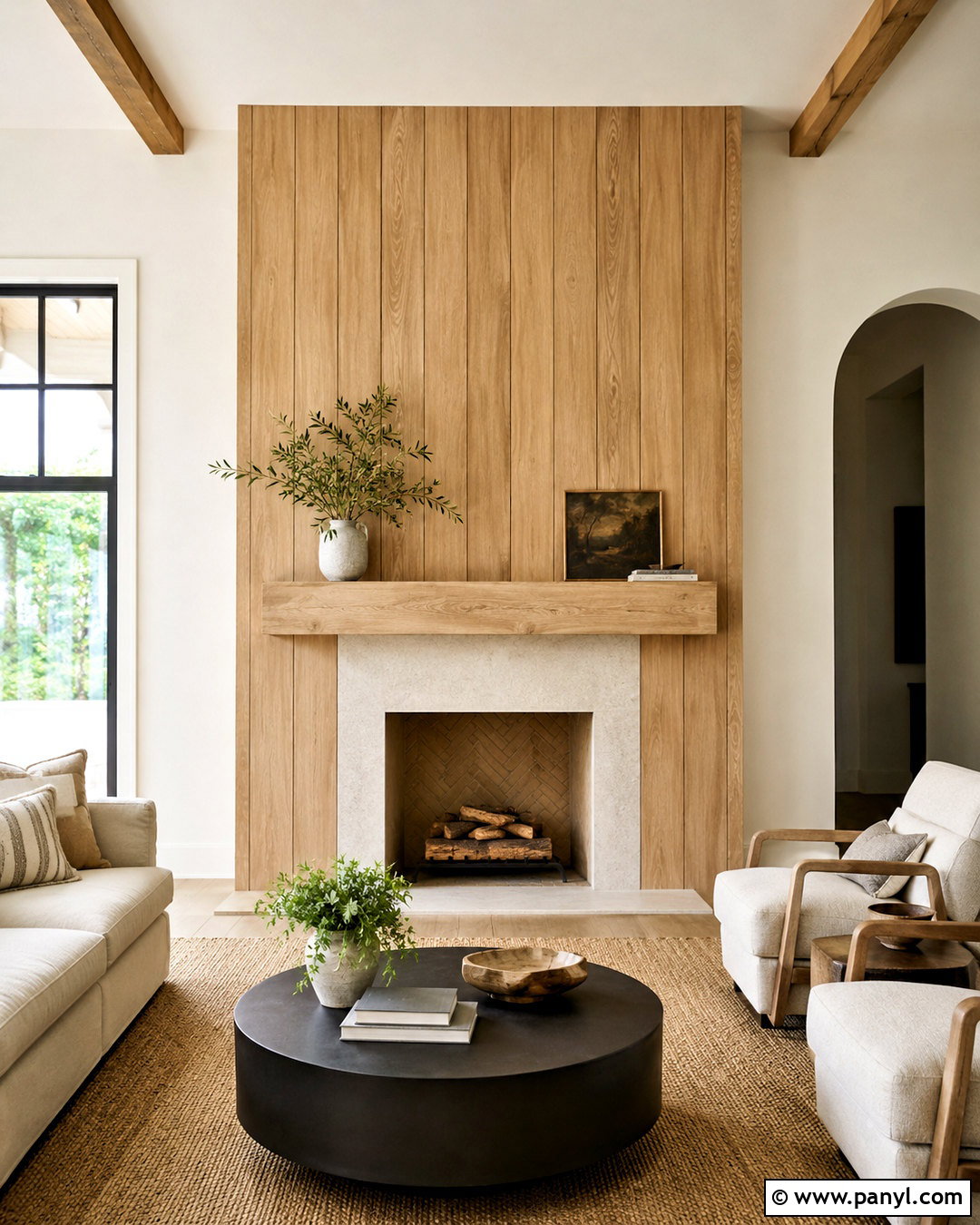 Oak Fireplace Wood Accent Wall - 20 diy wood accent wall ideas