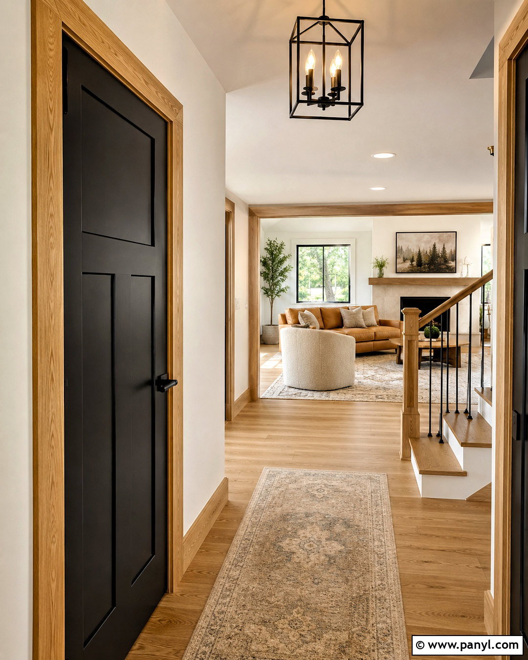 Oak Trim With Black Interior Doors - 20 oak wood trim ideas