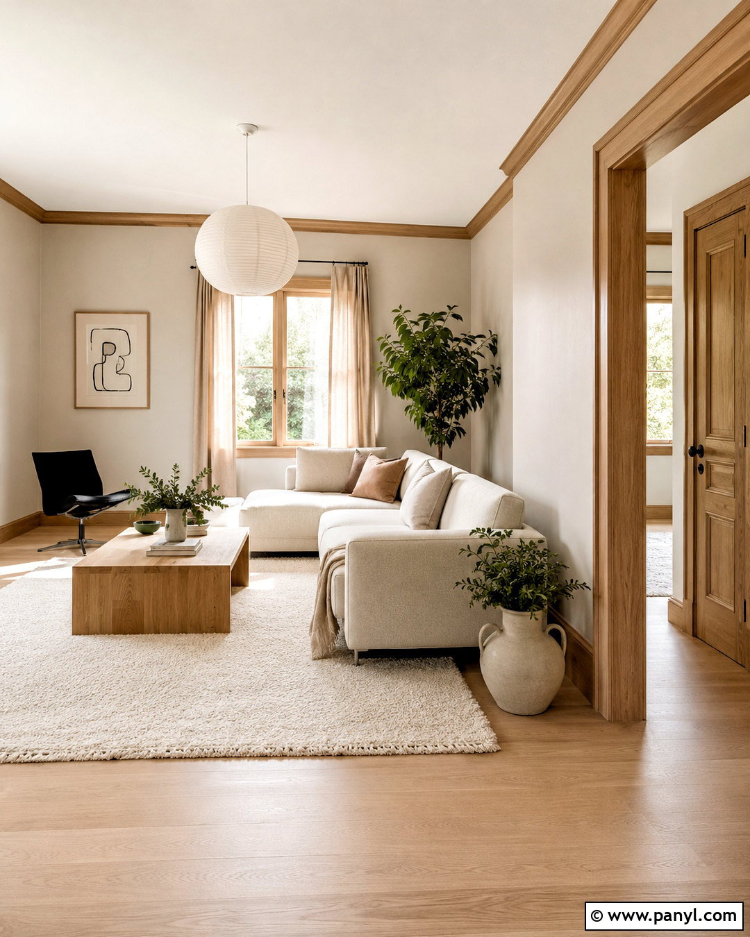 Oak Trim With Scandinavian Decor - 20 oak wood trim ideas