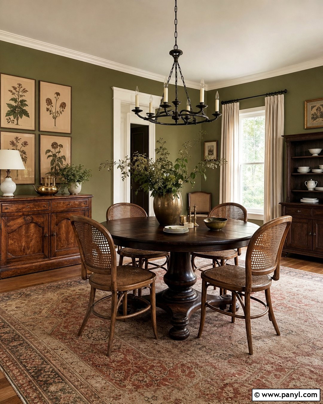 Oakmoss Green Dining Room Walls - 20 Sherman Williams Green Walls