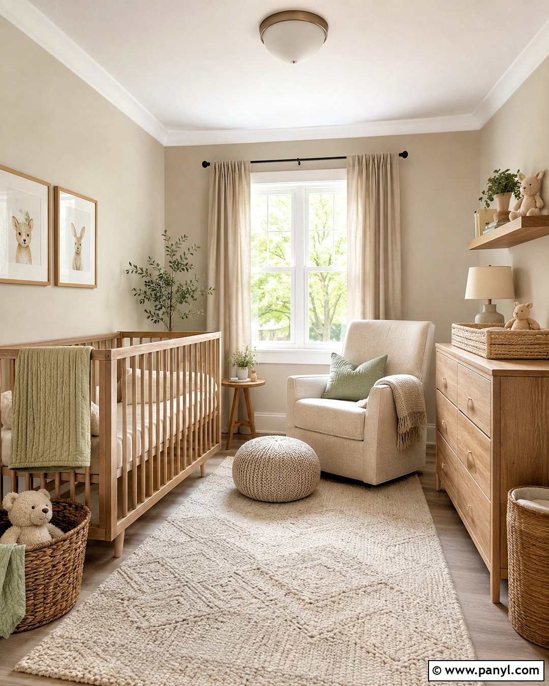Oatmeal Neutral Nursery - 20 neutral room colors