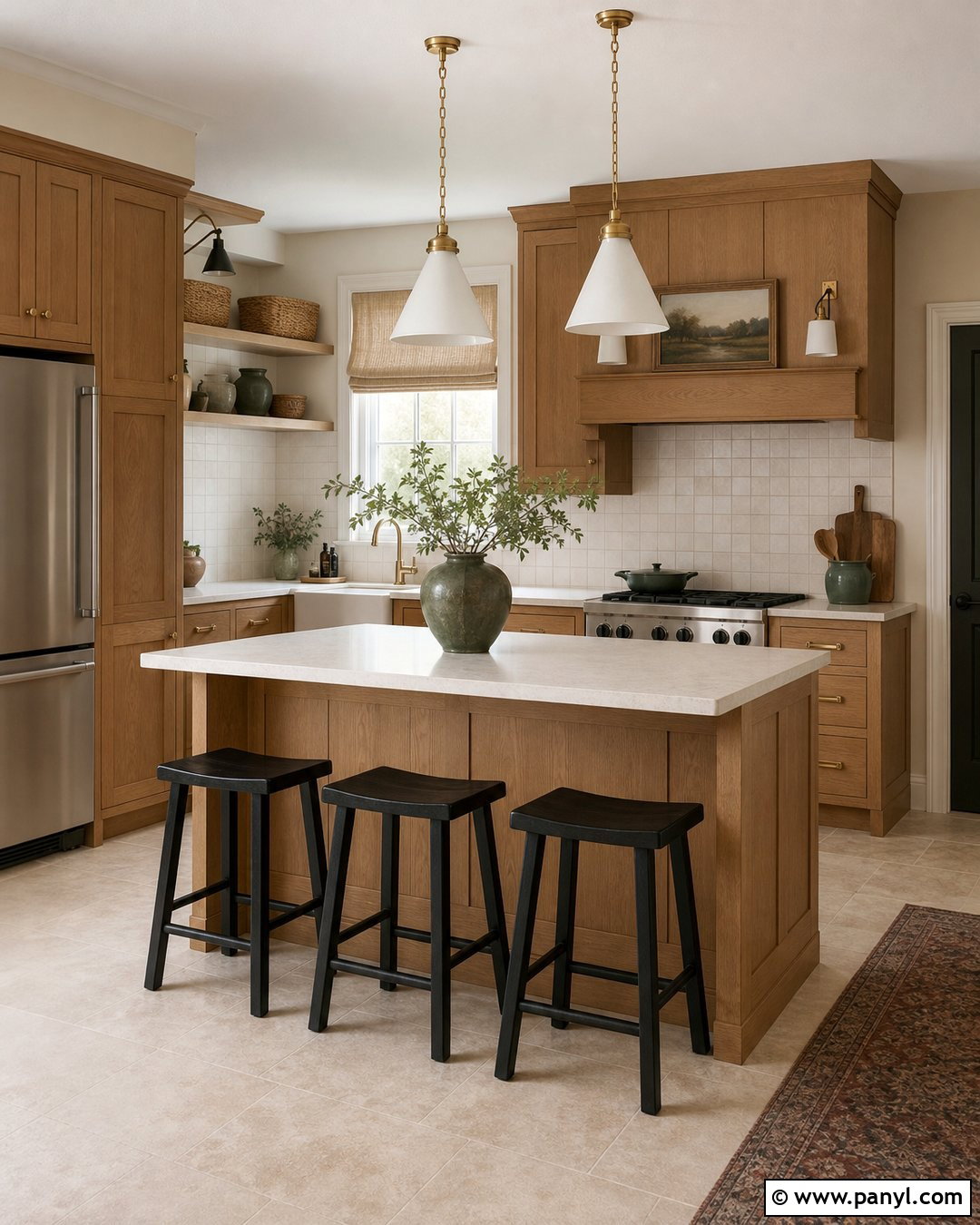 Oatmeal Walls With Honey Oak Cabinets - 35 honey oak kitchen cabinets wall color ideas