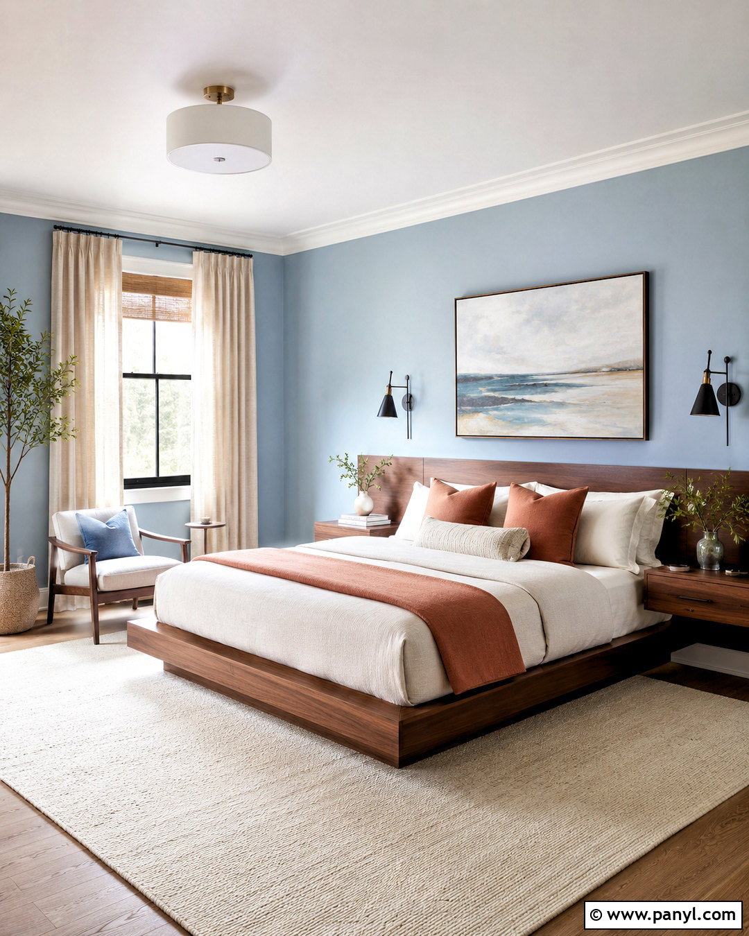 Ocean Air Bedroom - 20 light blue paint colors for bedroom ideas