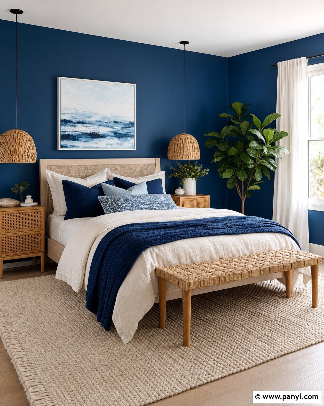 Ocean Blue Bedroom - 30 blue wall colors bedroom ideas