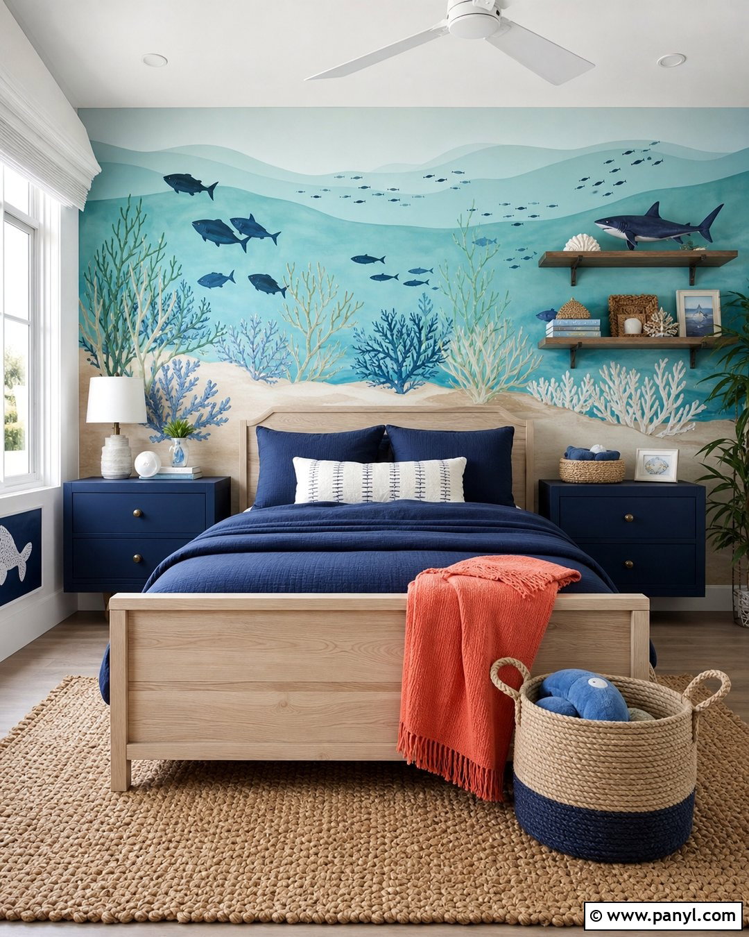 Ocean Kids Room Accent Wall - 25 Accent Wall For Kids Room Ideas