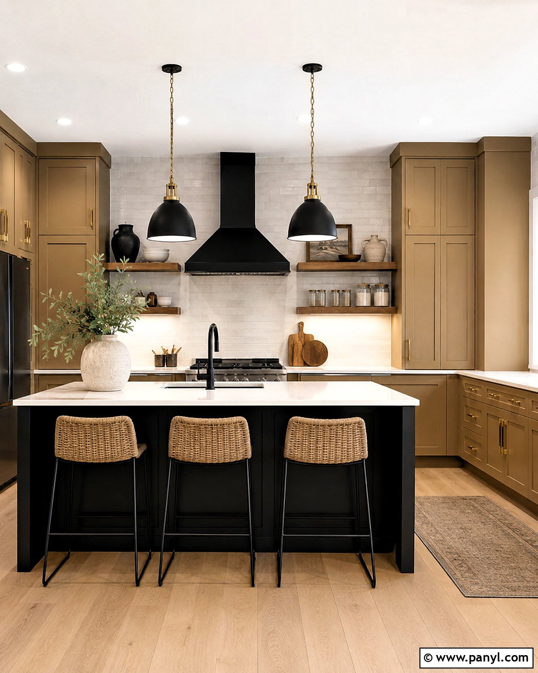 Ochre And Black Kitchen - 20 ochre color palette ideas